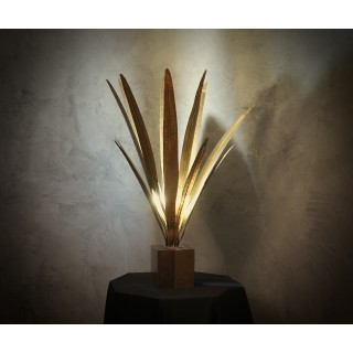 LT 152 Lampada da tavolo di design italiano ARA in ottone e rame, 1970