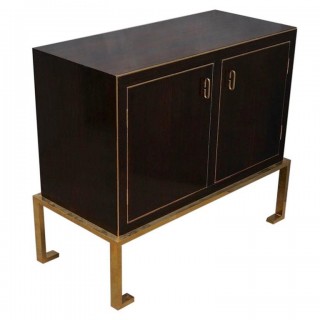 CR 142 Credenza in ebano e ottone